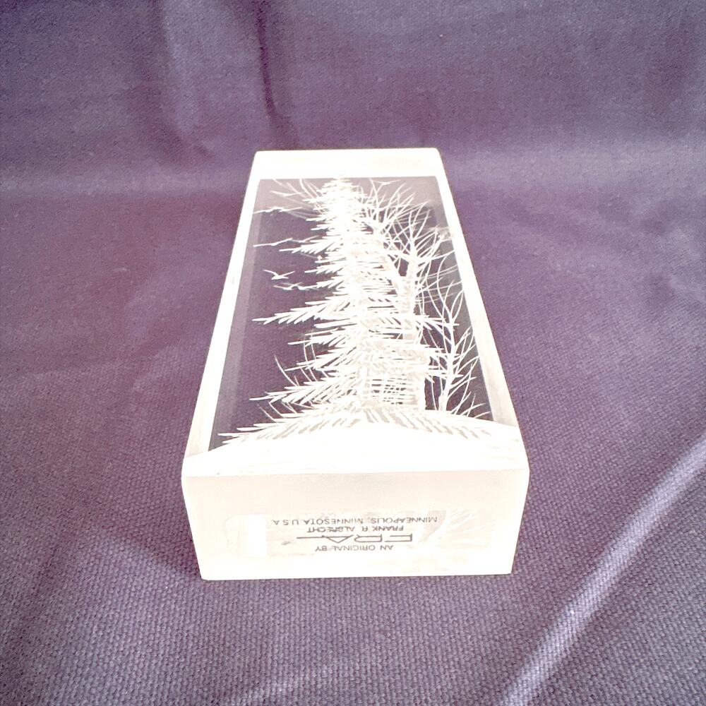 Frank R. Albrecht Reverse Carved Resin Sculpture - Picture 8 of 14